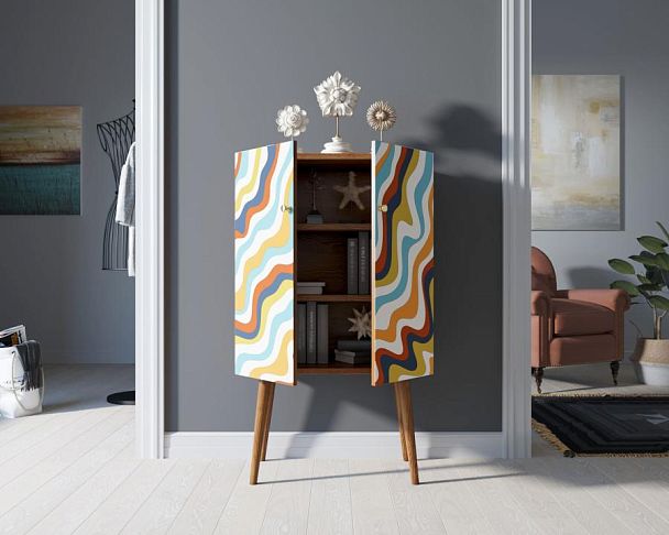 Комод на высоких ножках Berber принт 21 арт BB09/Print_21 - Вид 2