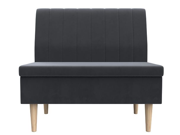 Диван прямой Мини Велюр серый - Вид 2