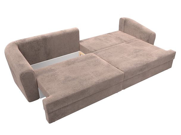 Диван прямой Милтон Велюр бежевый - Вид 9