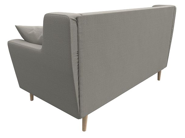 Диван кухонный прямой Брайтон 2 Рогожка бежевый - Вид 6