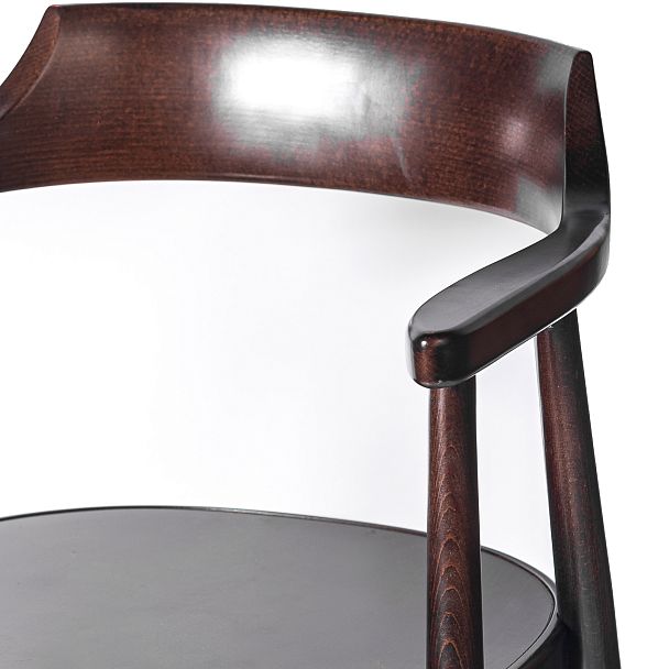 Комплект деревянных стульев с подлокотниками Боэн темный орех, 2 шт. - Вид 13