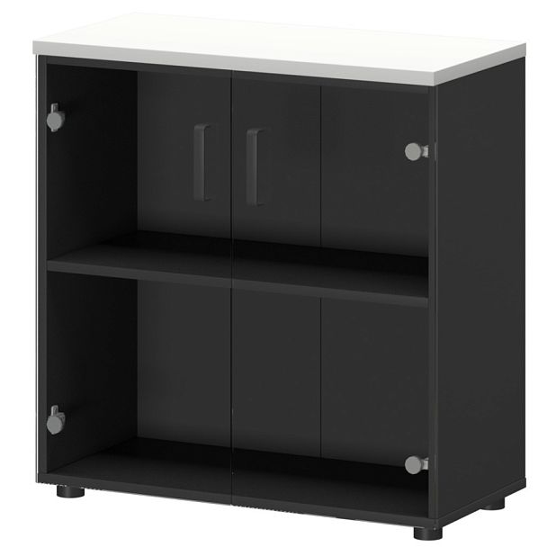 Шкаф СМШ-28С Графит/Белый 792x380x835 Смарт - Вид 1