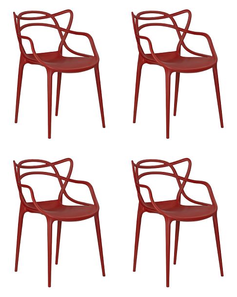 Набор 4 шт Стул обеденный DOBRIN MASTERS (кирпичный (R-05)) - Вид 1