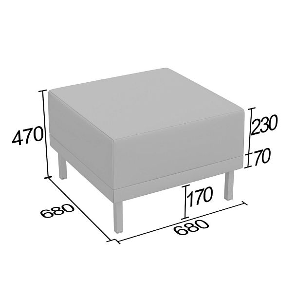 (ave-pkv) Пуф Аверс квадратный - Вид 2