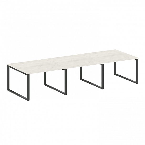 Стол для переговоров "Metal System" БО.ПРГ-3.2 дуб наварра/антрацит - Вид 1