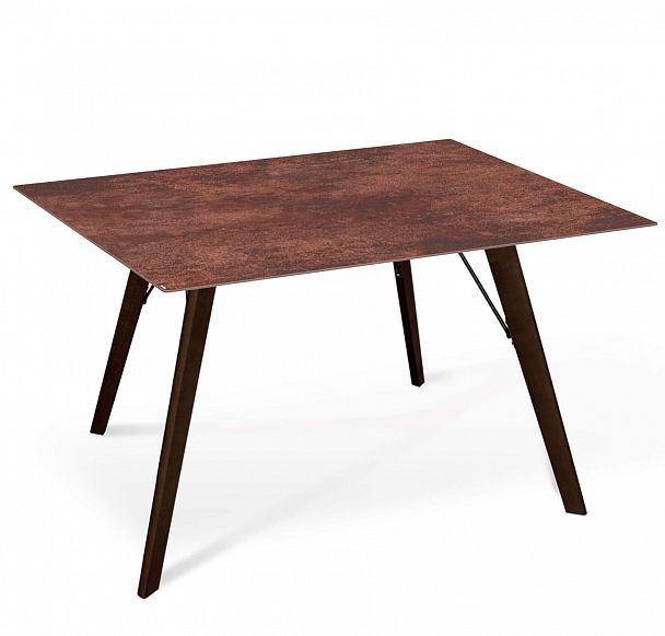 Стол Sheffilton SHT-TU9-2/TT21-6 100/75 керамика венге/коричневая сепия - Вид 2