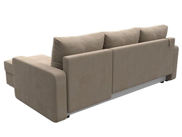 Диван угловой Ливерпуль Лайт правый угол Велюр бежевый - Вид 6