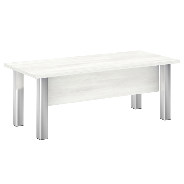 Yalta Стол руководителя M-LT.D-20.1 Снежная патина/Нерж. сталь 2000*900*750 - Вид 1