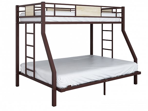 Двухъярусная кровать "Гранада 140" черный - Вид 2