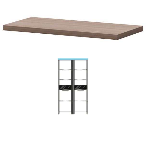 Топ КТ-71.38 Темный шимо 934x441x38 Акцент - Вид 1