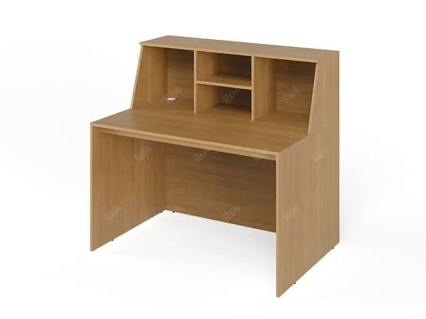ЛАЙТ / LIGHT RLG068-13x7 Блок ресепшн с полкой 130x70x125 Бук - Вид 2