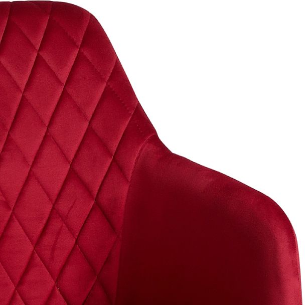 Полубарное поворотное кресло Барли К, Confetti bordo/белый - Вид 9