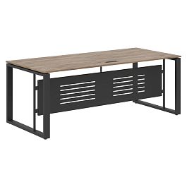 Стол руководителя EST 209M Кария Пальмира/Антрацит 2000х900х750 ENIO - Фото предпросмотра