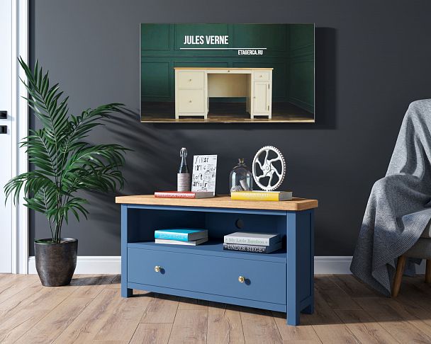 Комод под TV "Jules Verne" угловой JV24ETGB - Вид 4