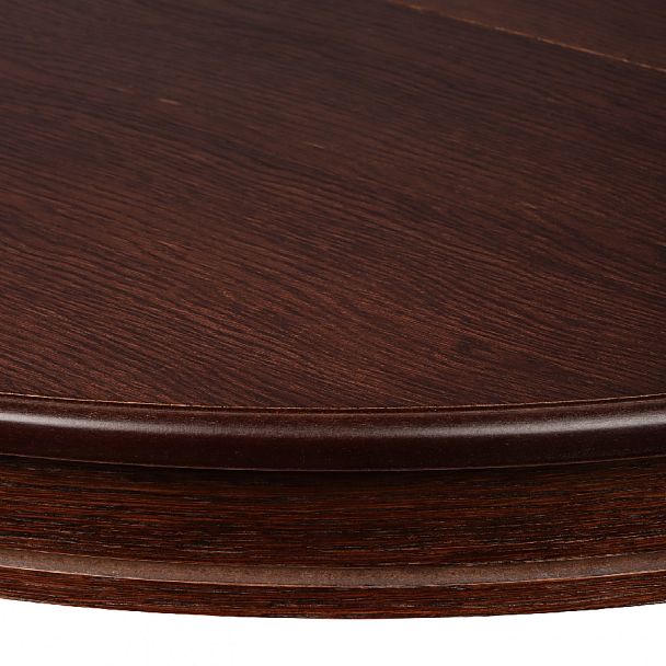 Обеденная группа стол Элат D90(130)х90х76 Темный орех и 4 стула Камир Темный орех/Бежевый жаккард - Вид 6