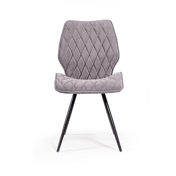 Стул Flash ромб, бархат светло-серый 26 - Вид 2