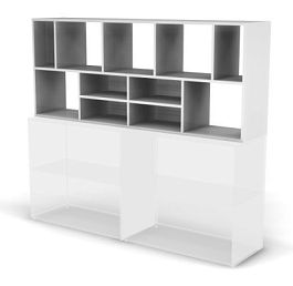 RAC039 ACCORD Стеллаж верхний для шкафов н84 1798х352х750 Белый премиум - Фото предпросмотра