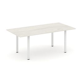 Style Project Direct Direct Стол переговорный SN-6P.SPRG-198.3 Дуб Наварра/Металл Белый 1980*980*750 - Фото предпросмотра