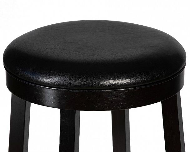 Круглый барный табурет DOBRIN BOB BAR (капучино, черный) - Вид 5