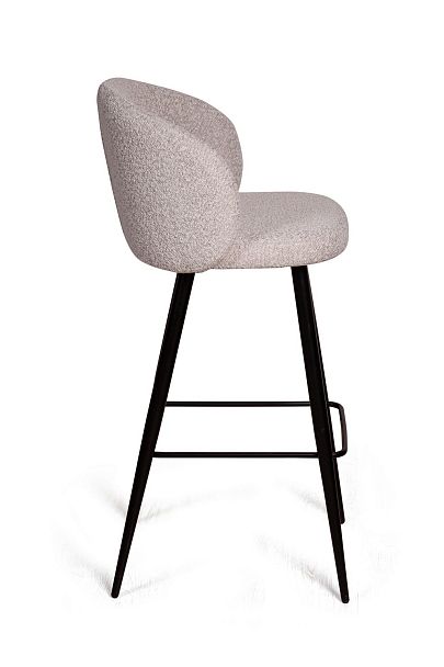 Стул барный Vito, букле серый / опора конус - Вид 5