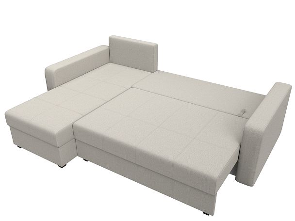 Диван угловой Ливерпуль Лайт левый угол Рогожка бежевый - Вид 8