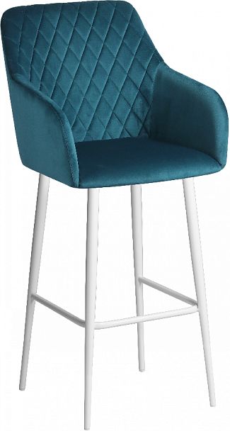 Барное поворотное кресло Барли К, Confetti izumrud/белый - Вид 4