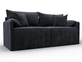 Диван прямой модульный Лига-106 Велюр серый - Фото предпросмотра