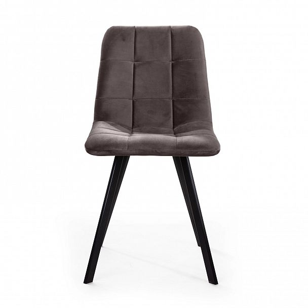 Стул UNO, бархат антрацит 14/ чёрный профиль - Вид 3