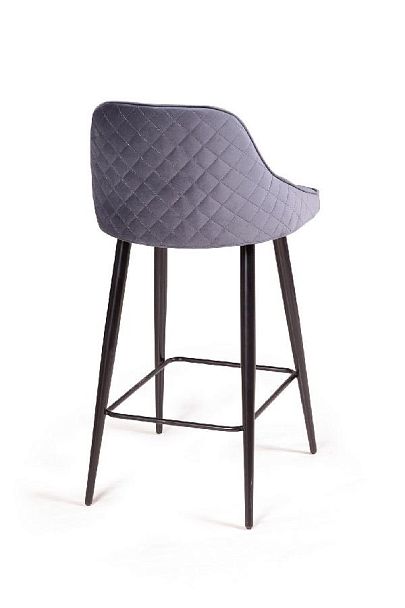 Стул полубарный Neo ромб, бархат серый 27 - Вид 5