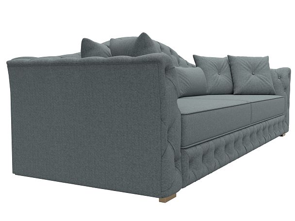 Диван прямой Артис Рогожка серый - Вид 3