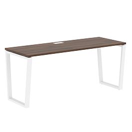 Стол прямой EVST 1767 Дуб Денвер тёмный/Белый 1760х670х750 EDIS - Фото предпросмотра