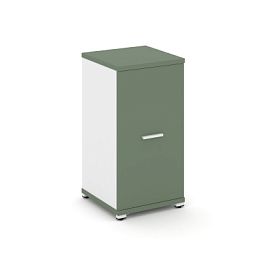 Concept Шкаф 1 узкая секция, 2 ниши CN.STU-213 W Кобо/Белый Бриллиант/Металл Белый 420*420*818 - Фото предпросмотра