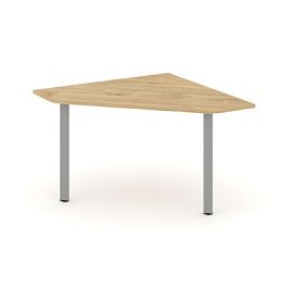 Стайл Проджект Угловой элемент перег. стола SN-6.UPRG-031 Тиквуд Светлый/Металл Серый 1180*1180*750 - Фото предпросмотра