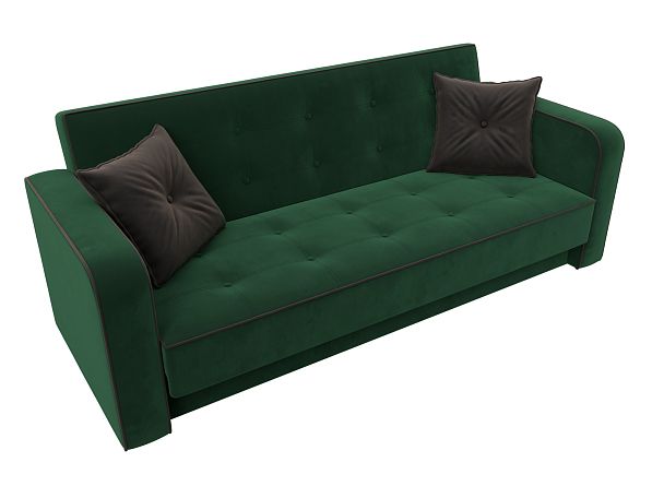 Диван-книжка Тур Велюр зеленый - Вид 5