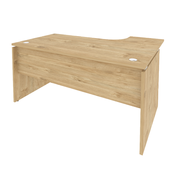 Onix Стол эргономичный левый O.SA-4 (L) Тиквуд светлый 1580*1180*750 (800/460) - Вид 1