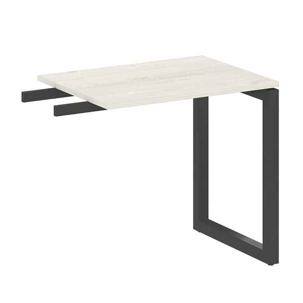 Metal System Quattro Приставной элемент на О-образном м/к 50БО.ПР-2 Дуб наварра/Антрацит металл 800*600*750 - Вид 1