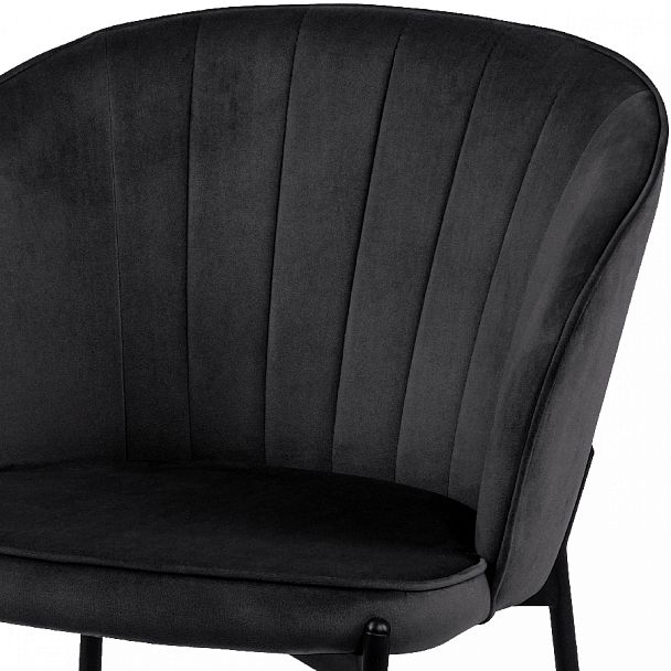Комплект кухонных стульев Миэль черный велюр/черный, 3 шт. - Вид 6