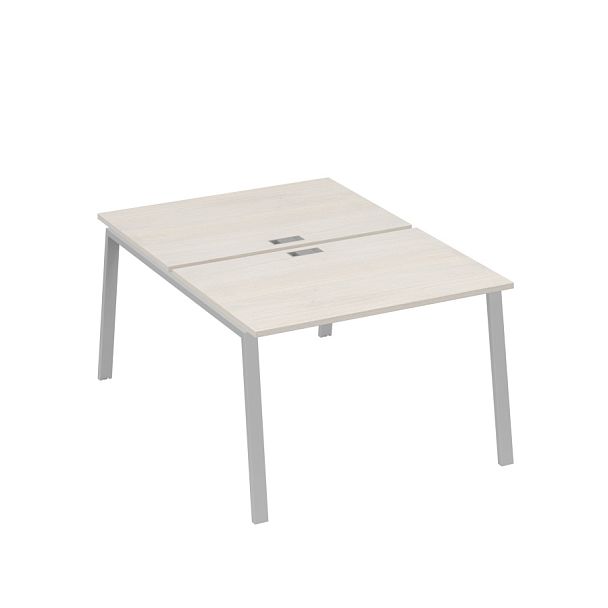 Станция (2х120) рабочая с металлокаркасом TRE A4 А4 Б3 176  БП дуб / металлокаркас серый - Вид 1