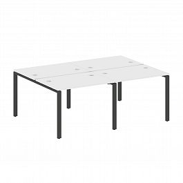 Рабочая станция "Metal System" БП.СМ-4.1 белый/антрацит - Фото предпросмотра