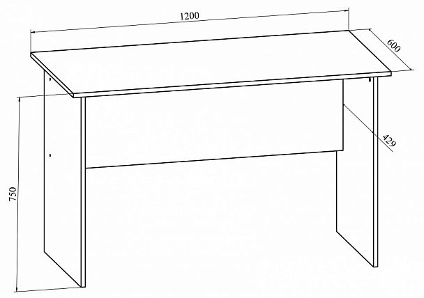 Стол офисный Офис ОФ-112К - Вид 4