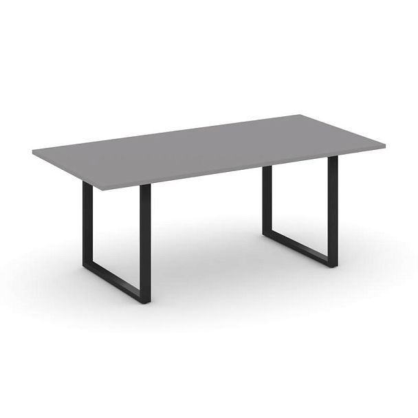 Стайл Проджект Директ Стол переговорный SN-6O.SPRG-198.3 Серый Пепел/Металл Черный 1980*980*750 - Вид 1