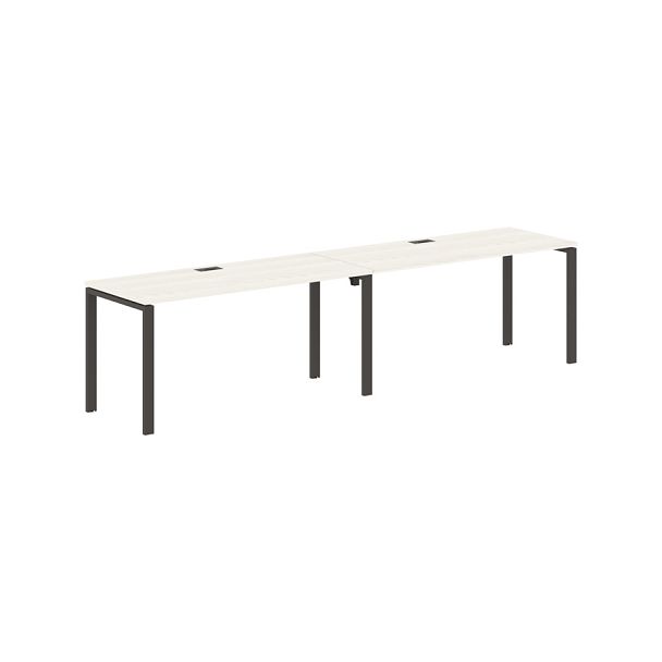 Стол 2-х местный EUWST 3167 Ясень Траун/Мокко 3126х670х750 EDIS - Вид 1