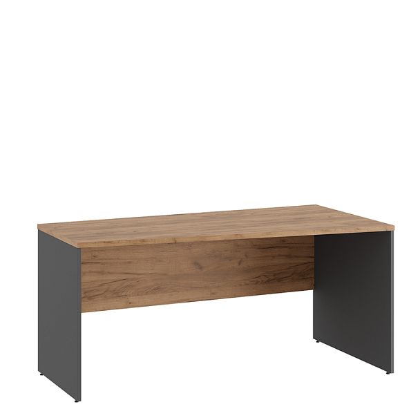 Стол трапеция правый Tess 160x80x75 дуб крафт золотой - Вид 1