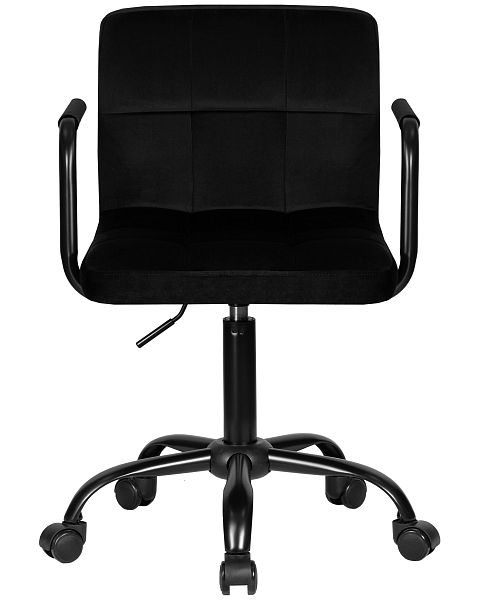 Офисное кресло для персонала DOBRIN TERRY BLACK (черный велюр (MJ9-101)) - Вид 6