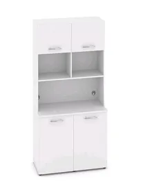 FIT Вариант № 6 MN-006 1200*600/420*2175/2178  Белый Бриллиант Кухни  Белый Бриллиант - Фото предпросмотра