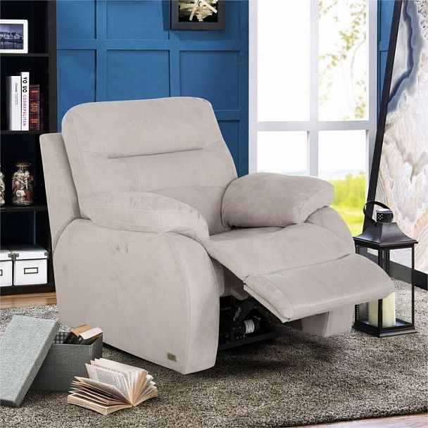 Кресло-реклайнер "Рей" механический кожа - Вид 7