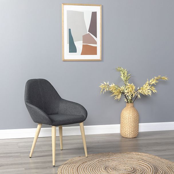 Кресло Kent тёмно-серый/нат.дуб - Вид 7