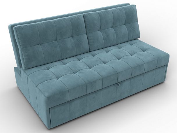 Диван прямой Лига-107 (160) Велюр бирюзовый - Вид 6