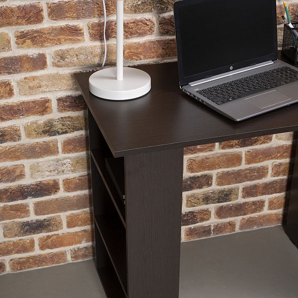 Стол письменный/компьютерный BRABIX "Scandi CD-016", 1100х500х750мм, 4 ящика, венге, 641893, ЦБ013707-3 - Вид 14