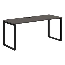 Стол прямой EQST 1767 Мокко/Черный 1760х670х750 EDIS - Фото предпросмотра